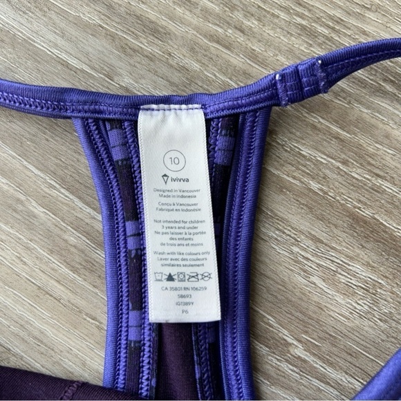 Ivivva by Lululemon Purple Double Dutch Tank Top - Picture 5 of 12